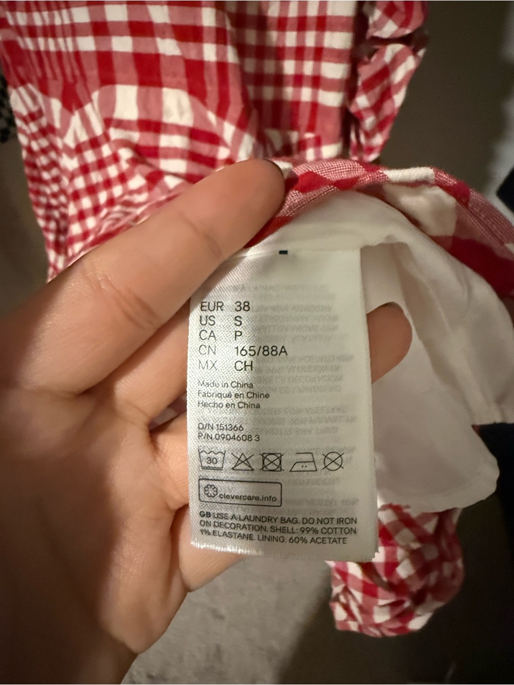 H&M X Simone Rocha Red Plaid Ruffle Dress - Picture 5 of 7